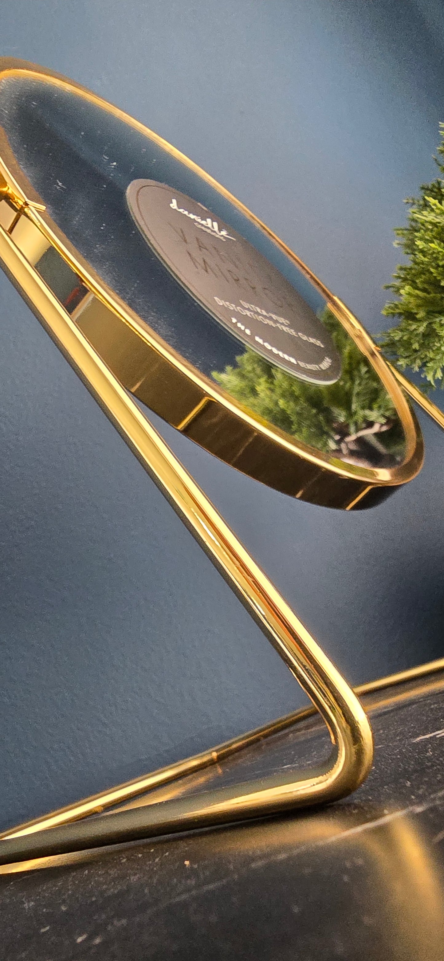 ESPEJO DE VANIDAD DORADO