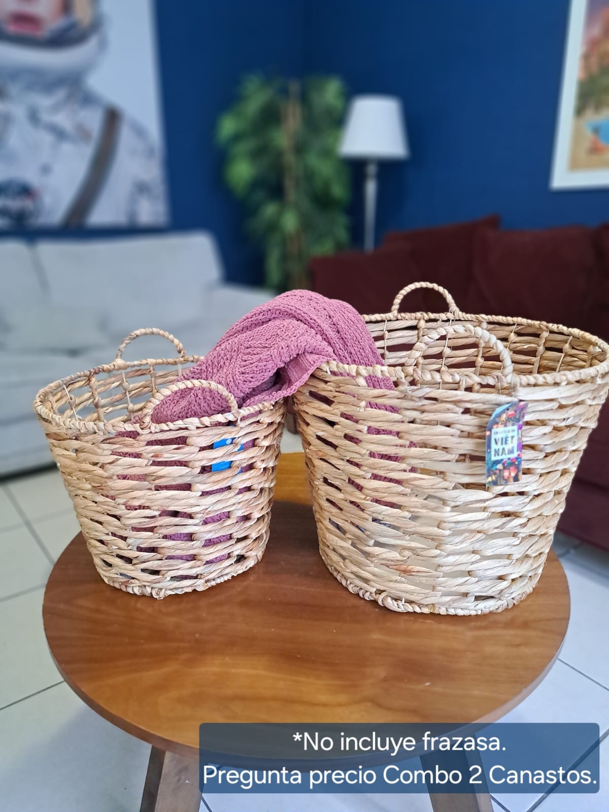 CANASTO DE MIMBRE MED