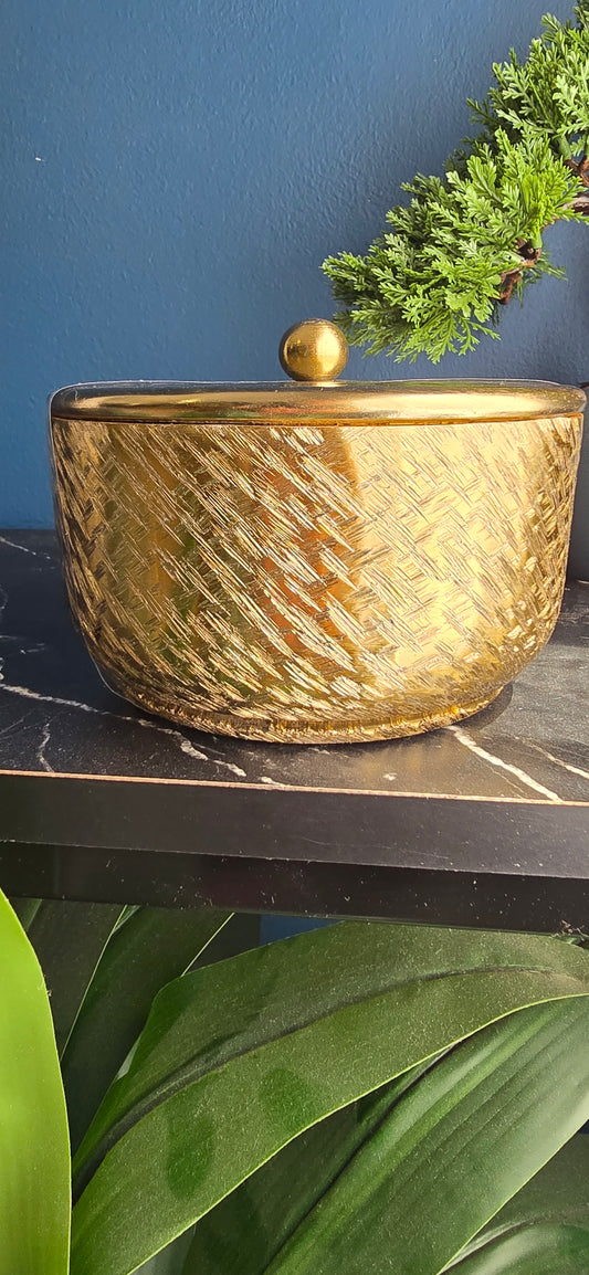 CAZUELITA DECORATIVA DORADA